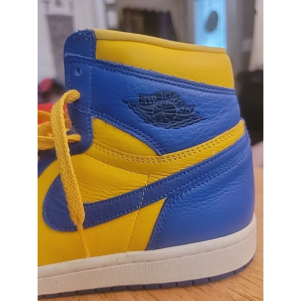 Nike Mens 8 Womens 9.5 Air Jordan 1 Retro High OG Reverse Laney Shoes FD2596-700